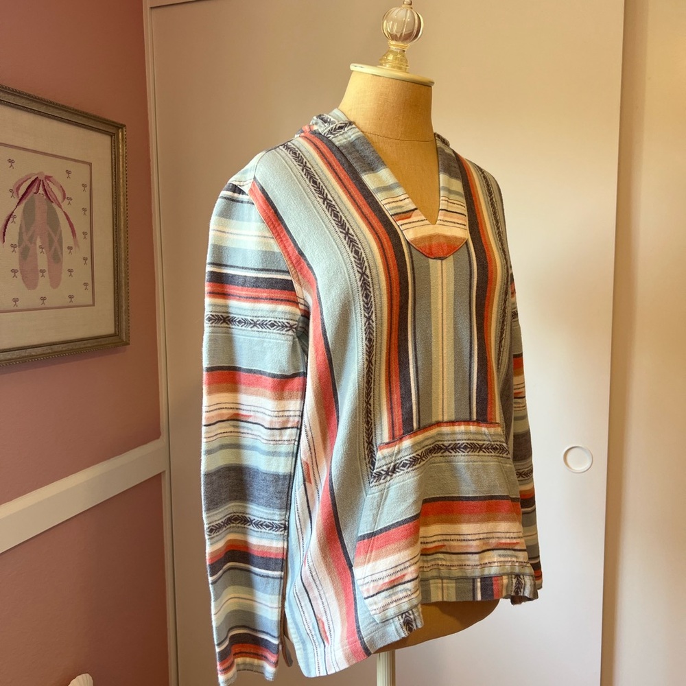 Faherty Organic Cotton Striped Hoodie